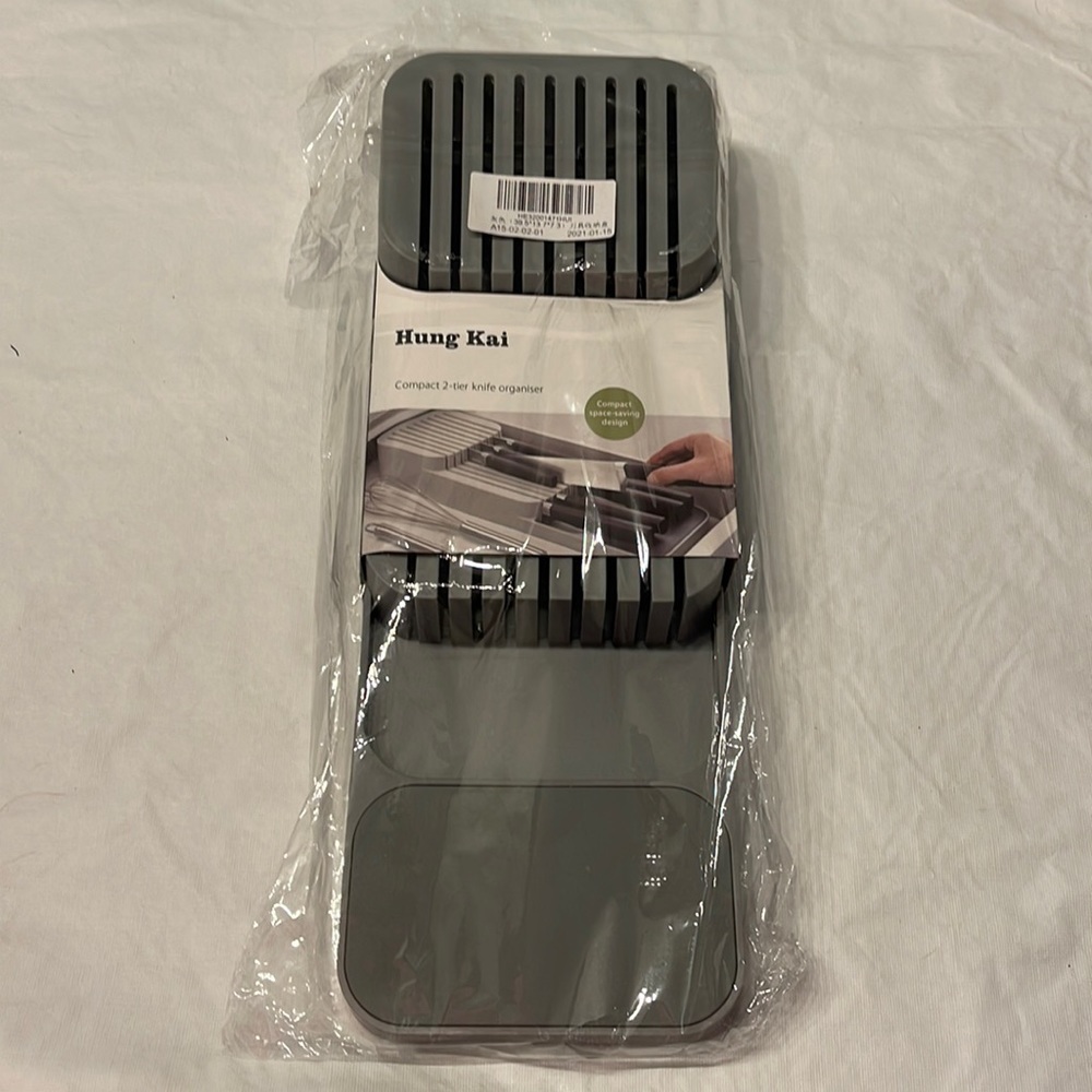 Hung Kai 2 tier Knife drawer OrganizerTray for up to 9 Knives, each tier…